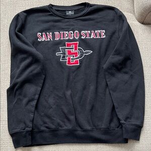 Colosseum Black San Diego State Crewneck Sweatshirt